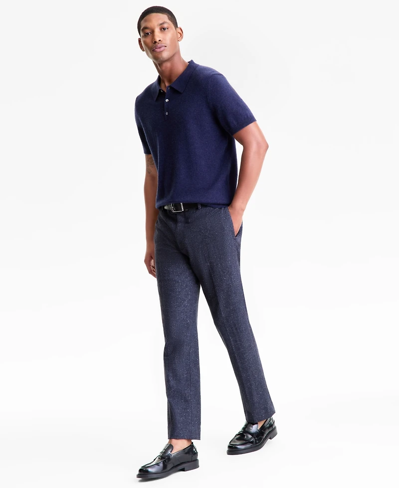 Club Room Men's Regular-Fit 100% Cashmere Sweater Polo Shirt, Macy's Exclusive