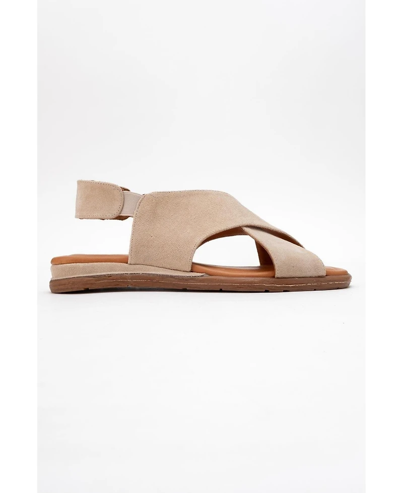 Broods Elastic Leather Slip On Sandals (Women)