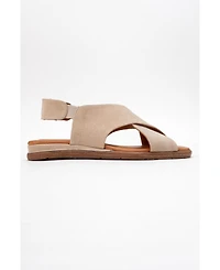 Broods Elastic Leather Slip On Sandals (Women)
