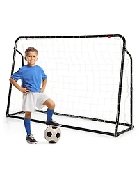 2-in-1 Kids Soccer Rebounder and Soccer Goal with Adjustable Height