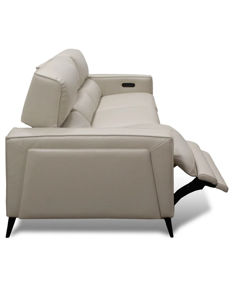 Neiwert 3-Pc. Leather Sofa Sectional with 3 Power Recliners