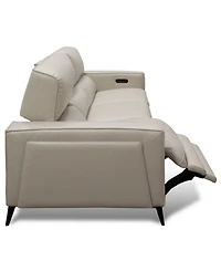 Neiwert 3-Pc. Leather Sofa Sectional with 3 Power Recliners