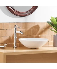 Greenspring Waterfall Single Hole Single-Handle Vessel Bathroom Faucet With Pop-up Drain Matte Black
