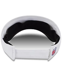 New Era Men's White/Black Pittsburgh Steelers 2025 Nfl Training Camp Adjustable Visor Hat
