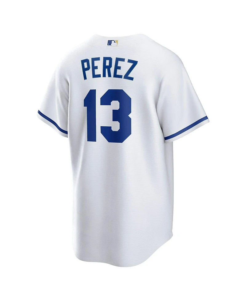 Nike Men's Salvador Perez White Kansas City Royals Home Replica Player Jersey