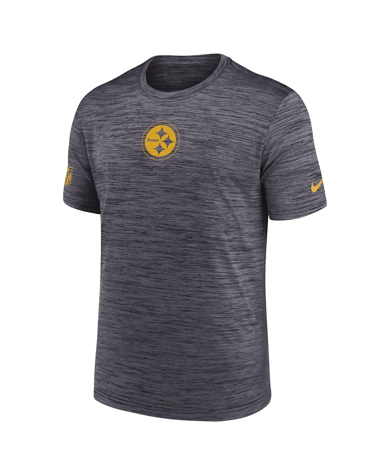 Nike Men's Black Pittsburgh Steelers Big Tall Sideline Velocity Performance T-Shirt