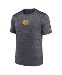 Nike Men's Black Pittsburgh Steelers Big Tall Sideline Velocity Performance T-Shirt