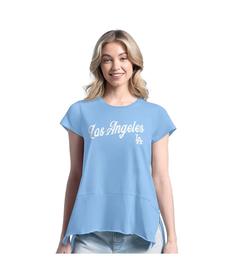 Margaritaville Women's Light Blue Los Angeles Dodgers Gametime is Paradise T-Shirt