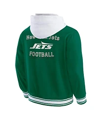 Darius Rucker Collection by Fanatics Men's Green New York Jets Full-Snap Hoodie Jacket