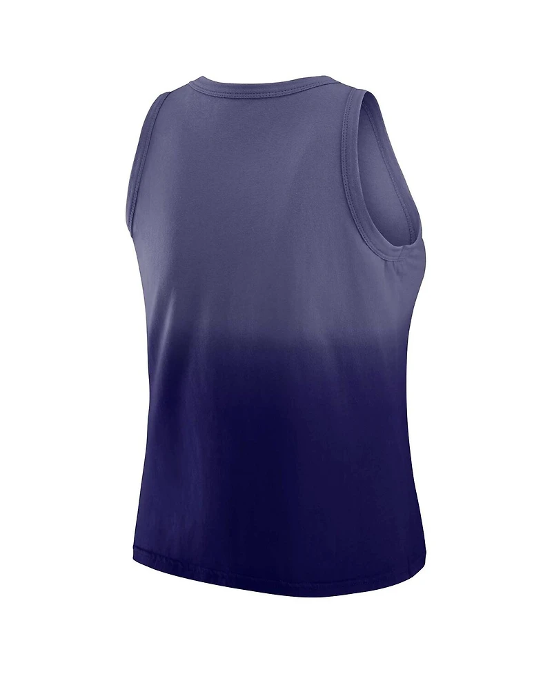 Wear by Erin Andrews Women's x Gracie Hunt Purple Baltimore Ravens Ombre Tank Top
