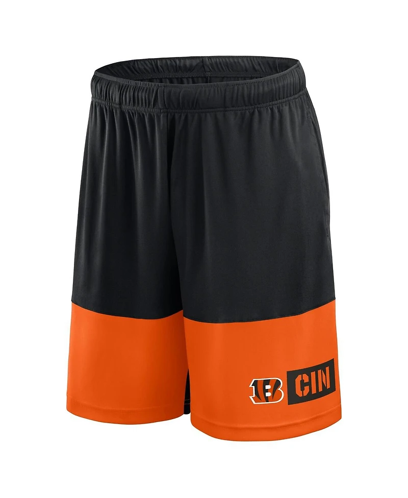 Logo Athletic Men's Black Cincinnati Bengals Best of the Shorts
