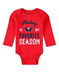 Wear by Erin Andrews Baby Boys and Girls 3-Piece Washington Capitals Turn Me Around Bodysuits Pants Set