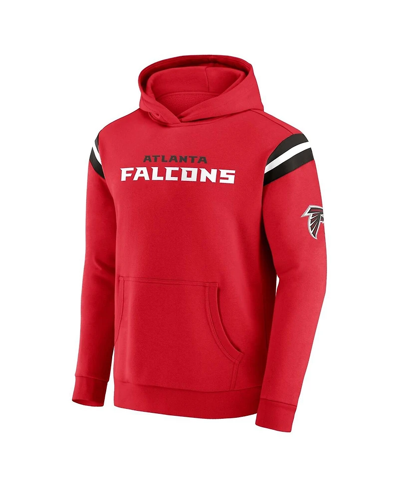 Darius Rucker Collection by Fanatics Men's Red Atlanta Falcons Football Washed Pullover Hoodie