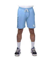 Margaritaville Men's Light Blue New York Yankees Peached French Terry Shorts