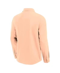 Fanatics Men's Light Pink Detroit Tigers Front Office Long Sleeve Button-Up Shirt