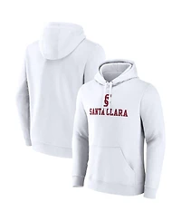 Fanatics Men's White Santa Clara Broncos Primary Logo Pullover Hoodie