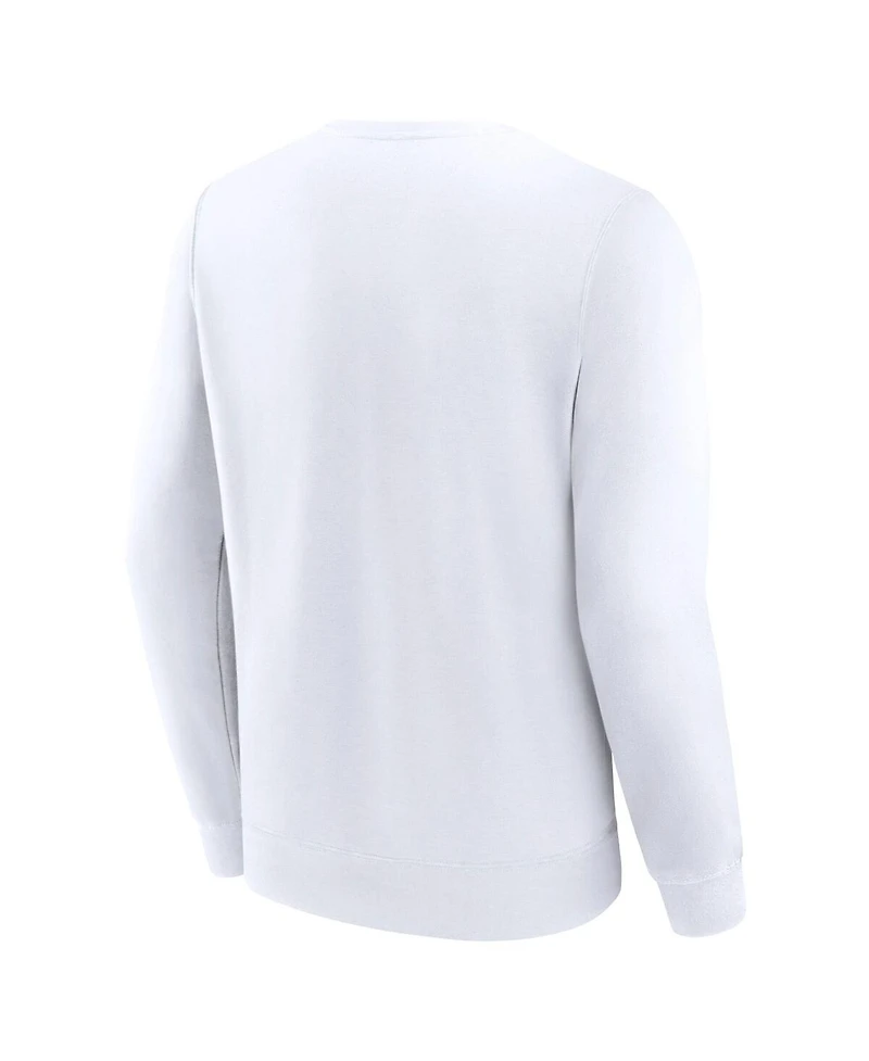 Fanatics Men's White Stony Brook Seawolves Short Name Pullover Sweatshirt