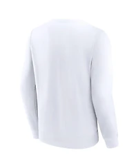 Fanatics Men's White Stony Brook Seawolves Short Name Pullover Sweatshirt