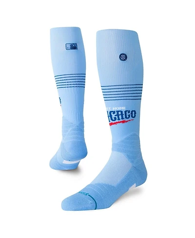 Stance Men's and Women's Light Blue Chicago Cubs 2025 Alternate Uniform Over the Calf Socks