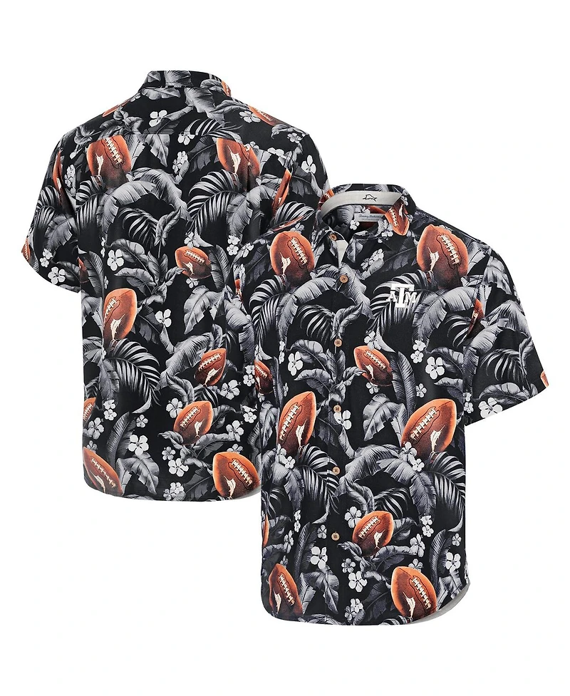 Tommy Bahama Men's Black Texas A&M Aggies Veracruz Cay First Down Blooms Button-Up Shirt