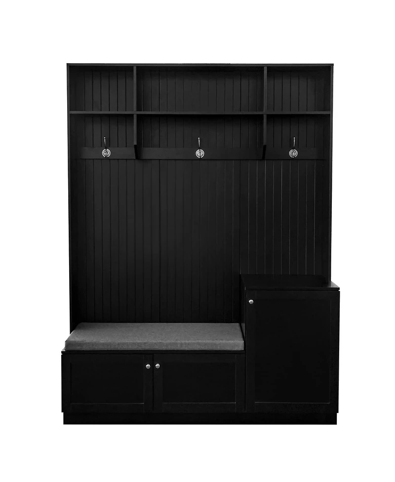 Streamdale Furniture Hall Tree with Bench Cushion Coat Rack