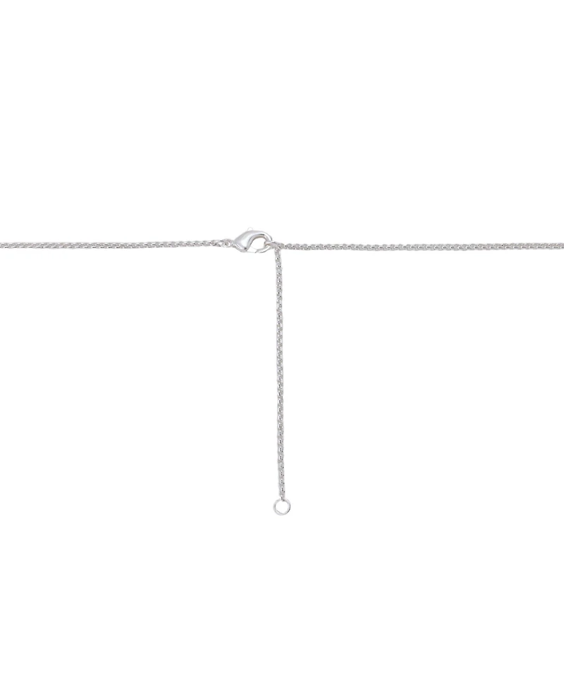 Unwritten Fine Silver Plated Crystal Wing Blessed Charm Short Pendant Necklace
