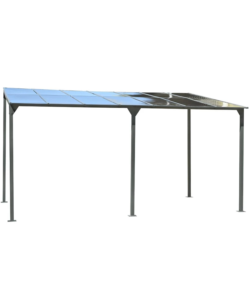 Streamdale Furniture Wall-Mounted Gazebo 14.76x9.22 Ft