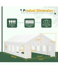 Streamdale Furniture 16x32 Party Tent w/ Sidewalls & Bags - Wedding Bbq Camping