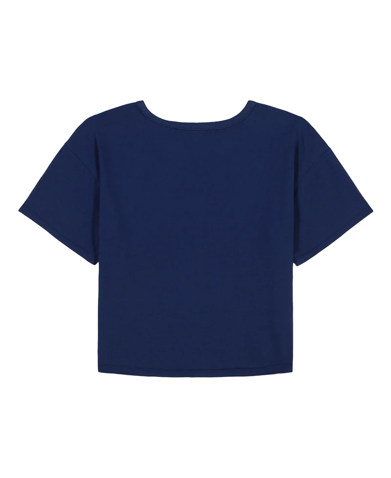 Tommy Hilfiger Big Girls Script Embroidered Short Sleeve T-Shirt