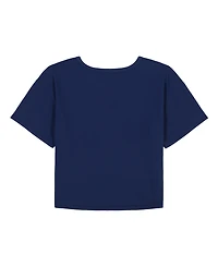 Tommy Hilfiger Big Girls Script Embroidered Short Sleeve T-Shirt