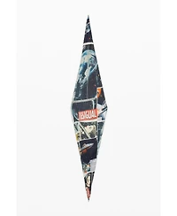Desigual Women's Wrinkled collage scarf
