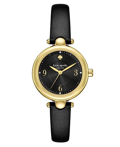 Kate Spade New York Women's Gracie Round Three-Hand Leather Watch