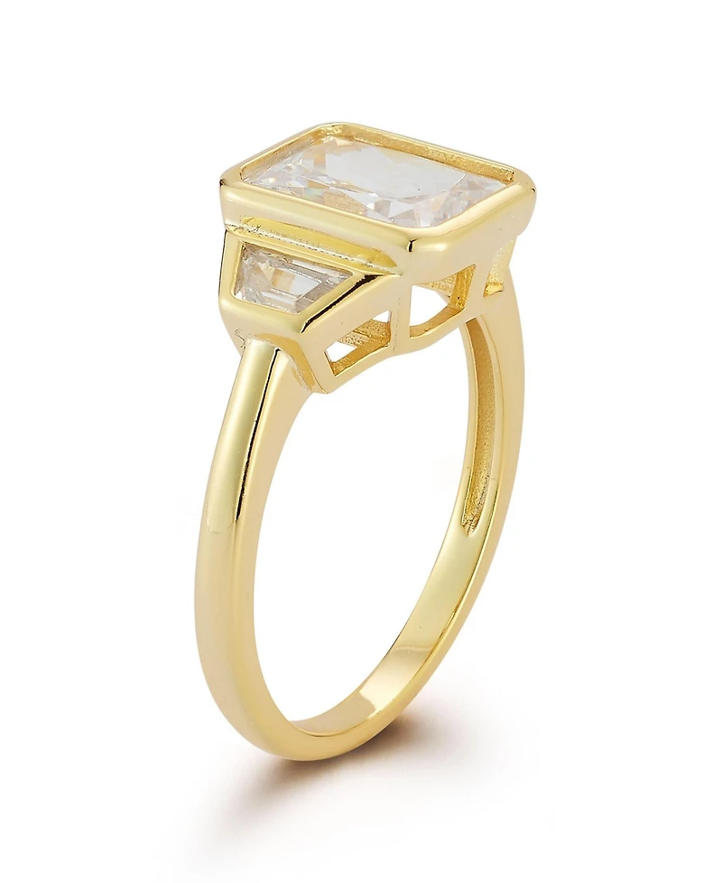Rachel Zoe 14K Gold Plated Sterling Silver Cocktail Ring