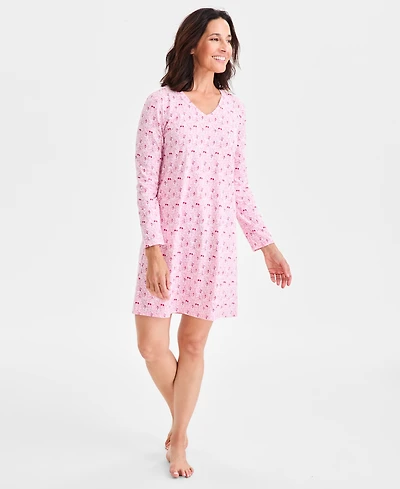 Charter Club Women's Printed Jersey Sleepshirt