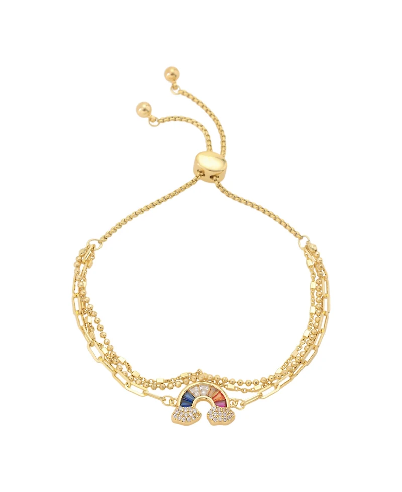 Unwritten Cubic Zirconia Rainbow Bolo Bracelet