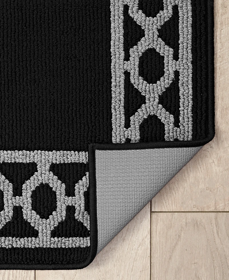 Jean Pierre Christine Trellis Border Tufted Runner Rug, 26" x 45"