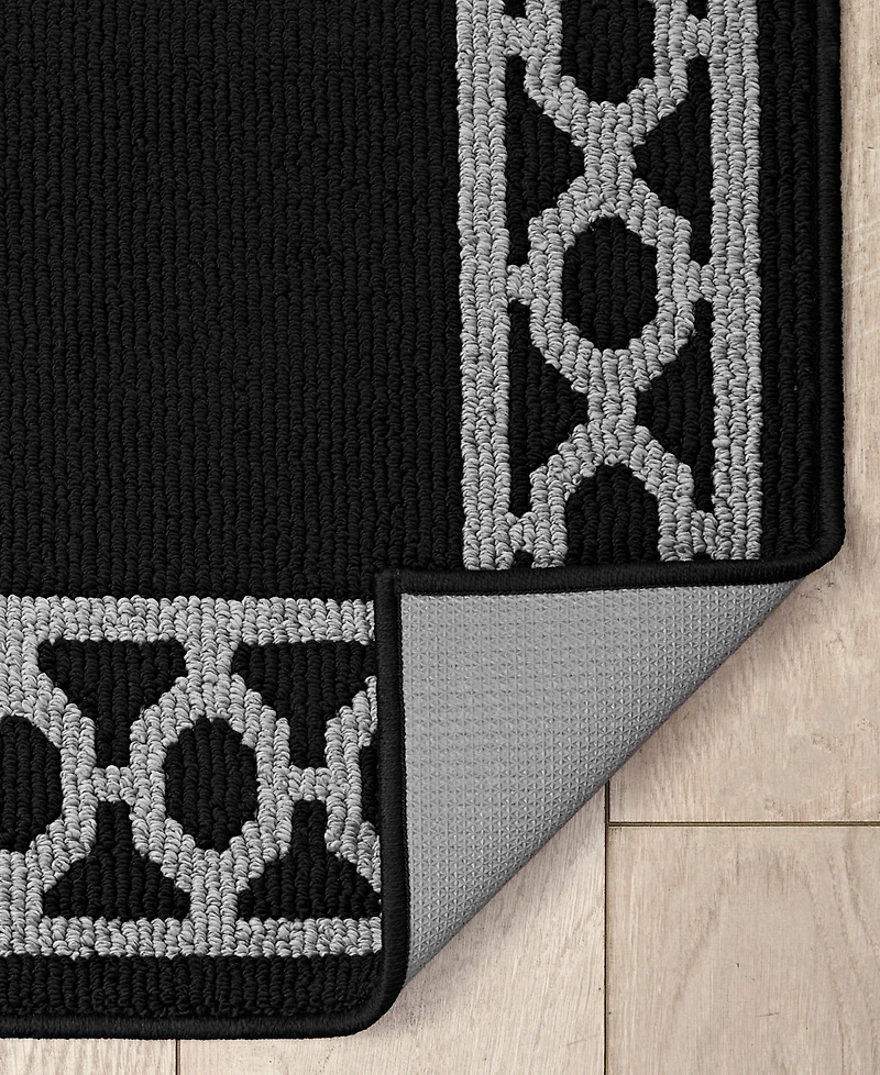 Jean Pierre Christine Trellis Border Tufted Runner Rug