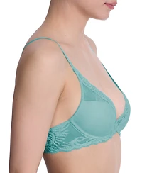 Natori Women's Feathers Lace Contour Underwire Plunge Bra 730023