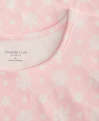 Charter Club Women's Jersey Printed Long Sleeve Sleepshirt