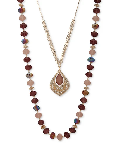 lonna & lilly Beaded Multi-Row Necklace, 32"