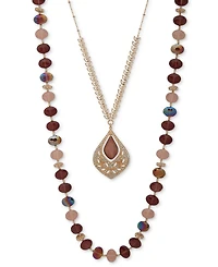 lonna & lilly Beaded Multi-Row Necklace, 32"