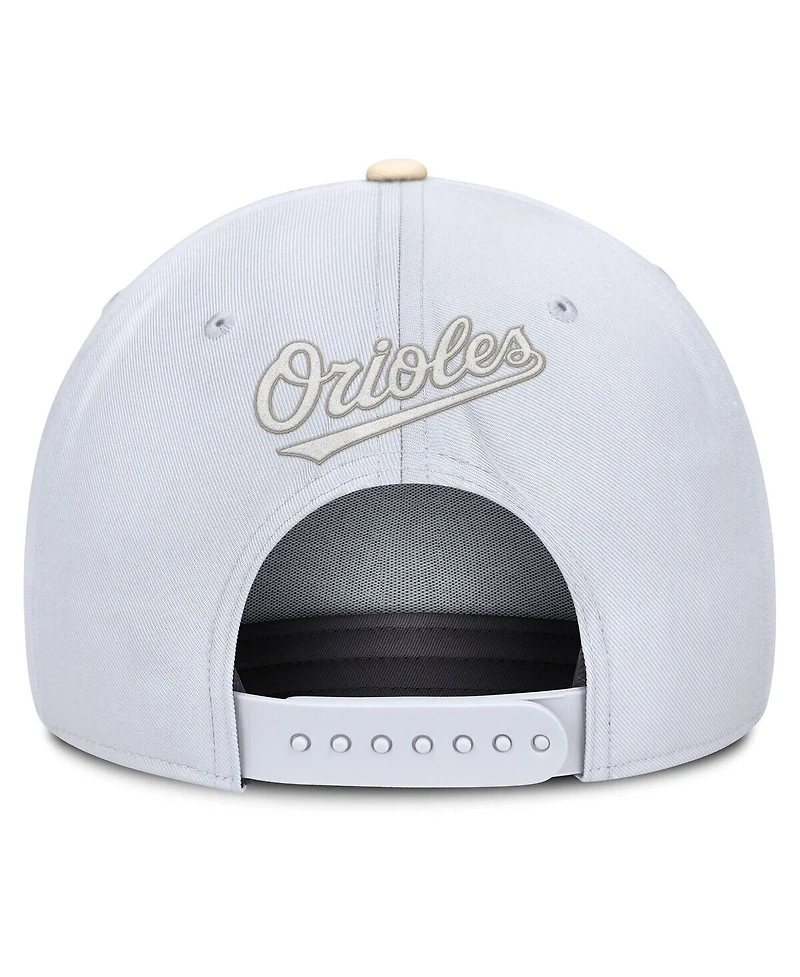 Nike Men's White/Cream Baltimore Orioles Pro Performance Snapback Hat