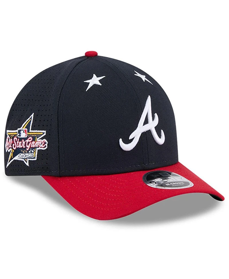 New Era Men's Navy/Red Atlanta Braves 2025 Mlb All-Star Game 9FORTY M-Crown Adjustable Hat