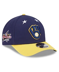 New Era Men's Navy/Gold Milwaukee Brewers 2025 Mlb All-Star Game 9FORTY M-Crown Adjustable Hat