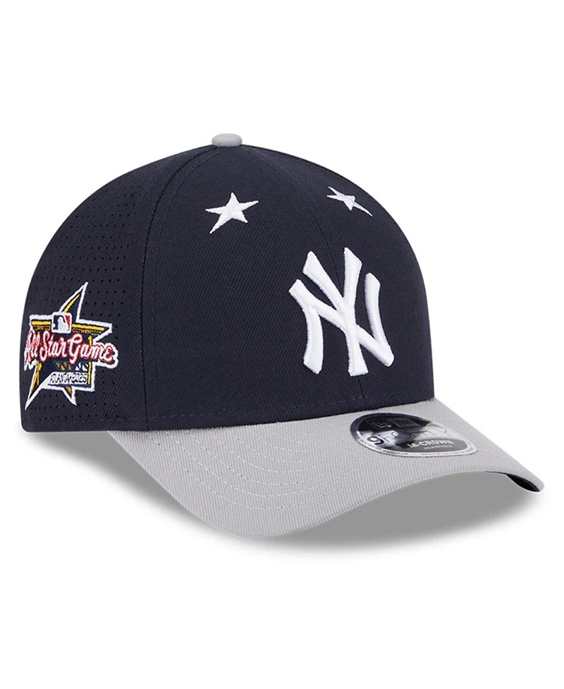 New Era Men's Navy/Gray New York Yankees 2025 Mlb All-Star Game 9FORTY M-Crown Adjustable Hat