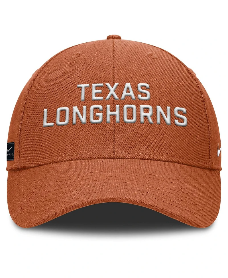 Nike Men's Burnt Orange Texas Longhorns Rise Practice Adjustable Hat