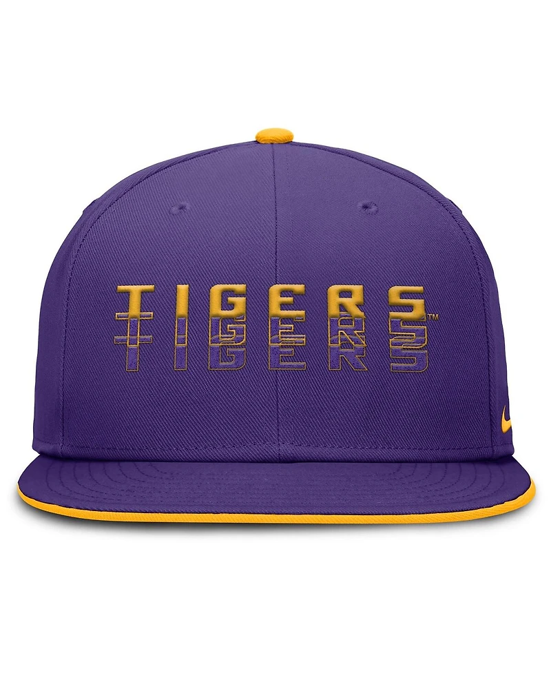 Nike Men's Purple Lsu Tigers True Primetime Performance Fitted Hat