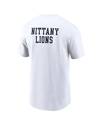 Nike Men's White Penn State Nittany Lions 2-Hit Stacked T-Shirt