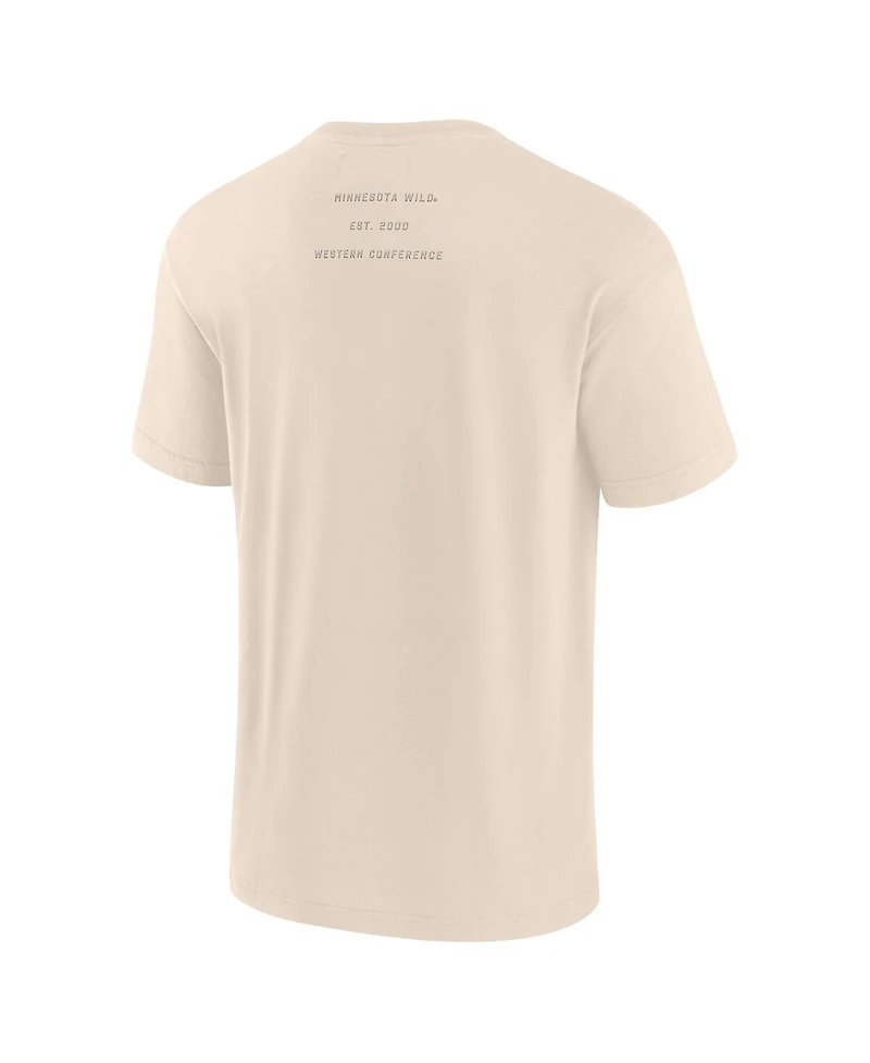 Fanatics Men's Cream Minnesota Wild Elements Weathered Tonal Future Ground T-Shirt