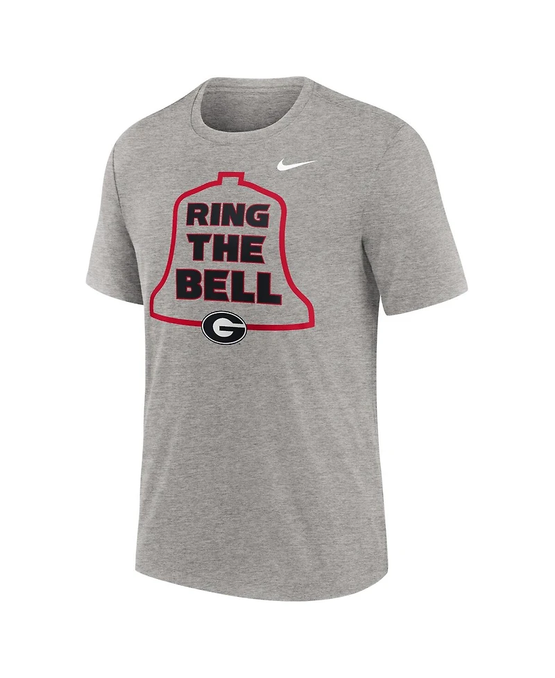Nike Men's Heather Gray Georgia Bulldogs Local Campus Time Honored Tradition Tri-Blend T-Shirt